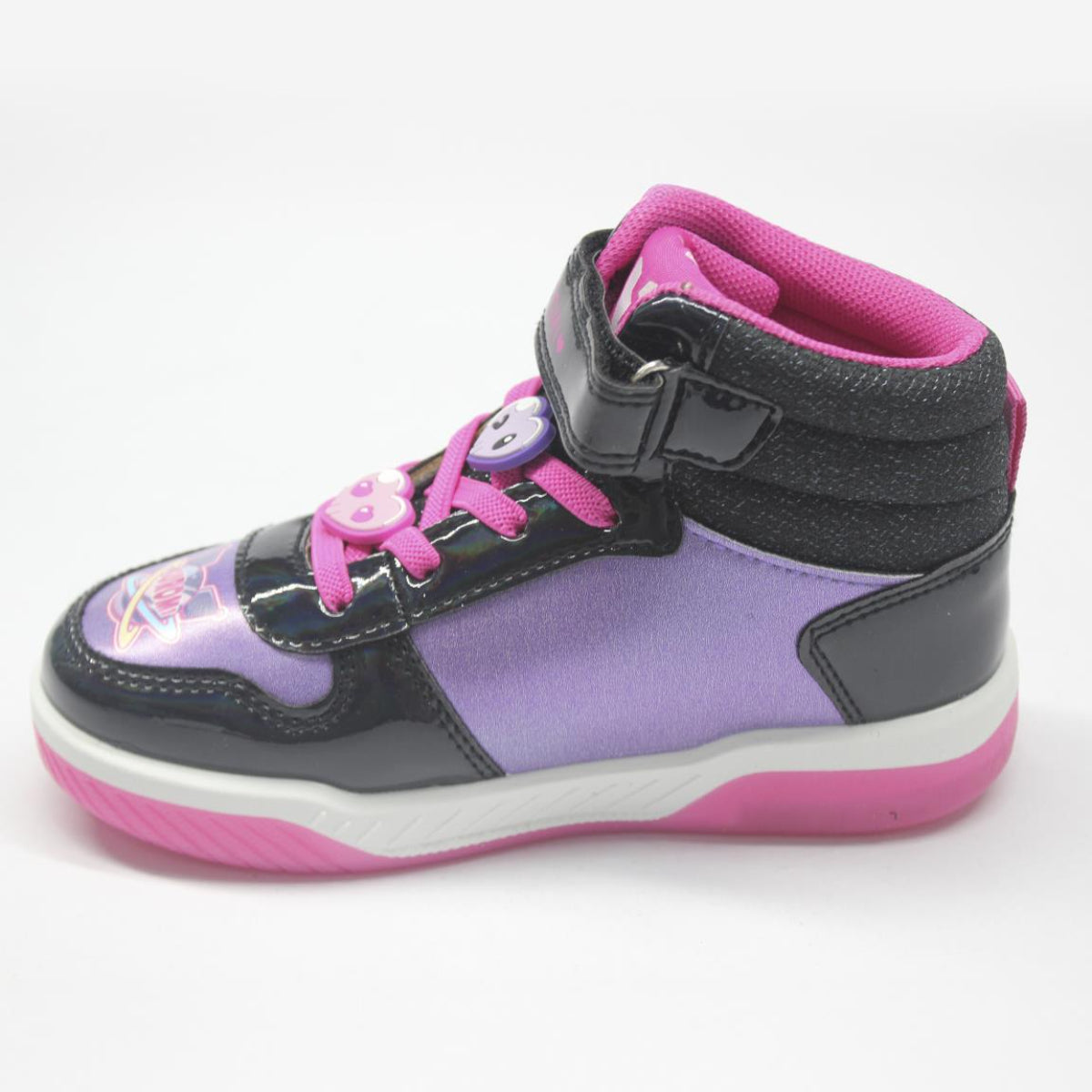 Kuromi Kinder Sportschuhe mit Licht im Basketball Stil Ideal für Spielen Ausflüge Schule