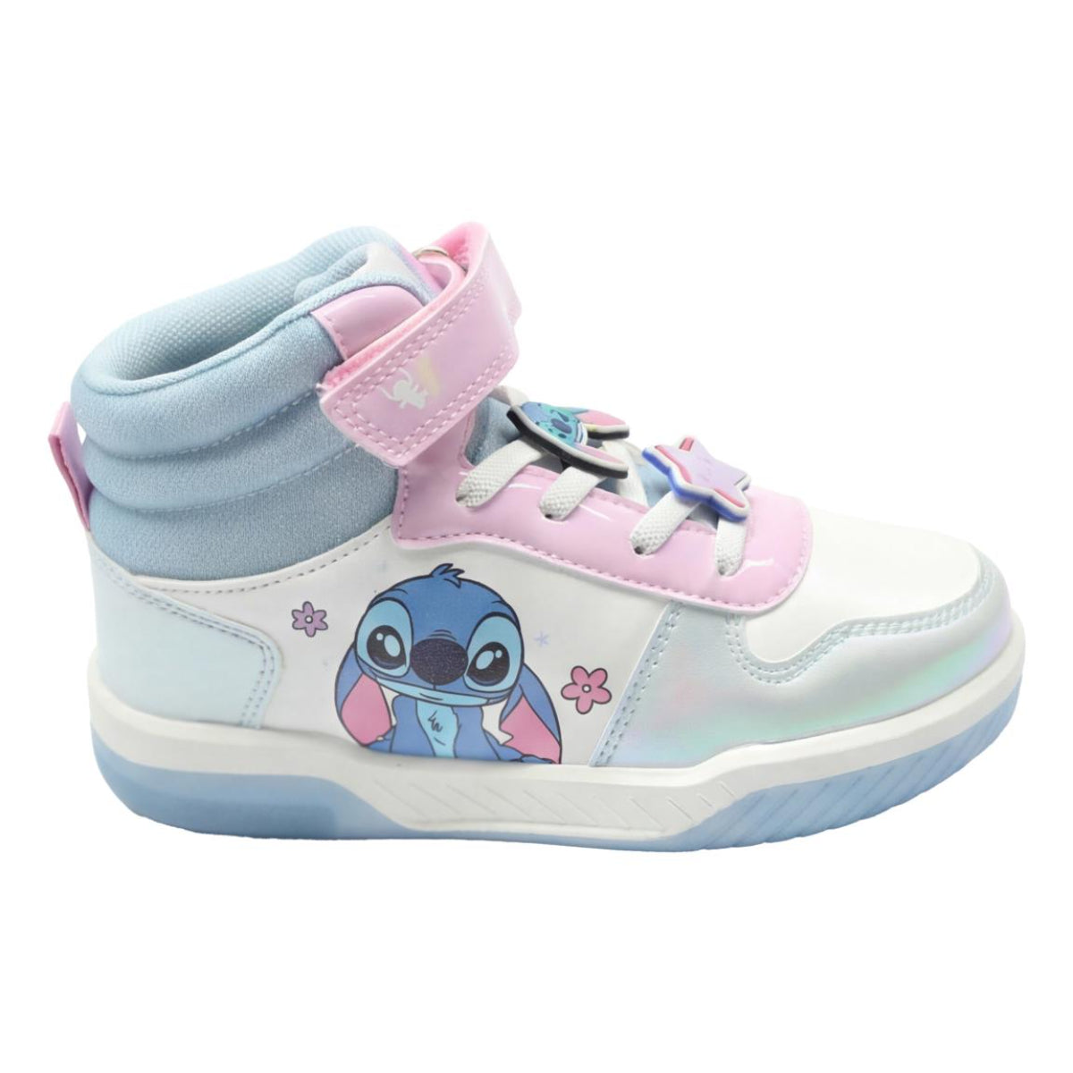 Disney Stitch Leuchtschuhe Kinder Sneaker im Basketball Look