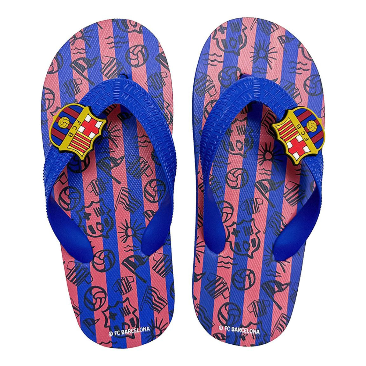 FC Barcelona Kinder Badeschlappen Flip Flops Pool Strand Sandalen Schuhe