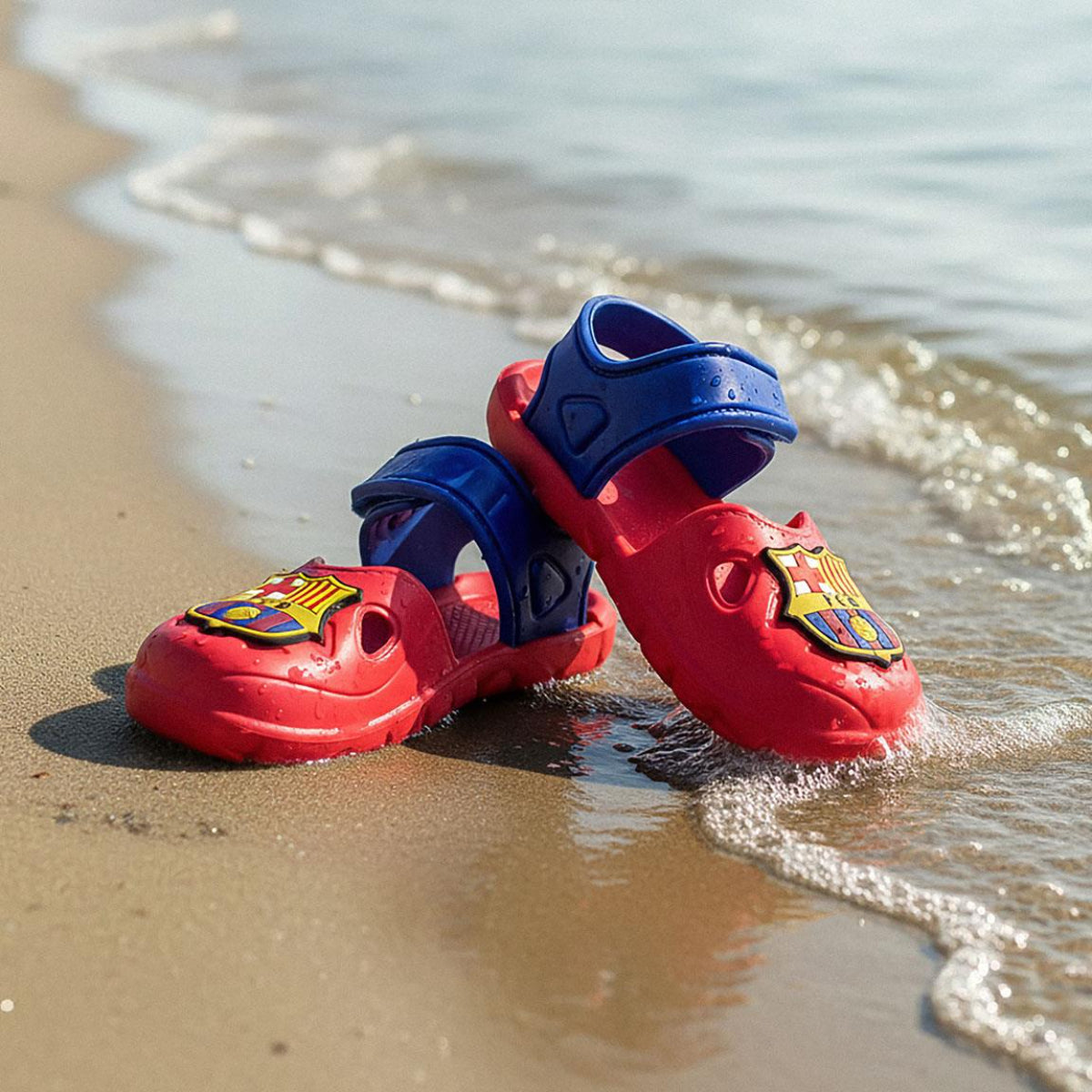 FC Barcelona Kinder Badesandalen Strand Sandalen Pool Schuhe Sommer