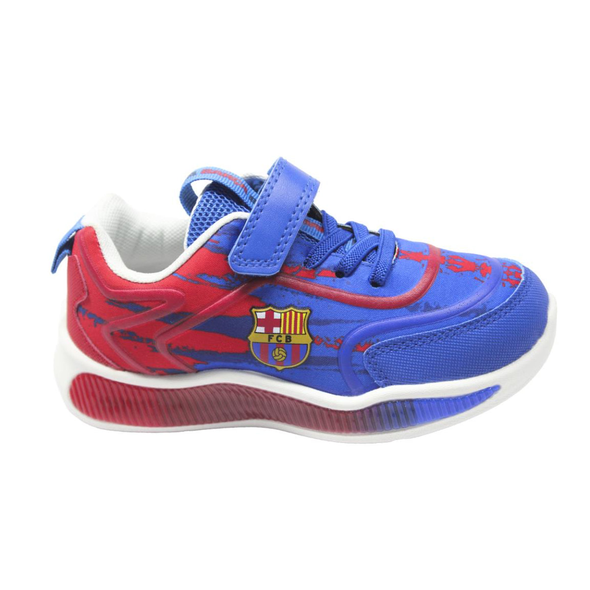 FC Barcelona Kinder Sneaker mit Licht Sportliche Schuhe für Schule Freizeit und Alltag