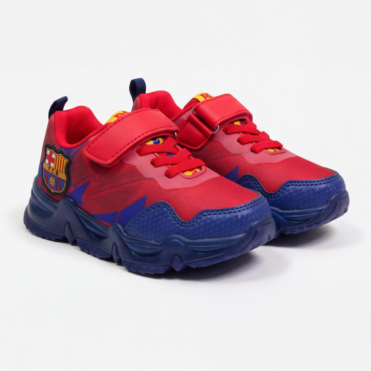 FC Barcelona Kinder Sneaker mit Licht Sportliche Schuhe für Schule Freizeit und Alltag