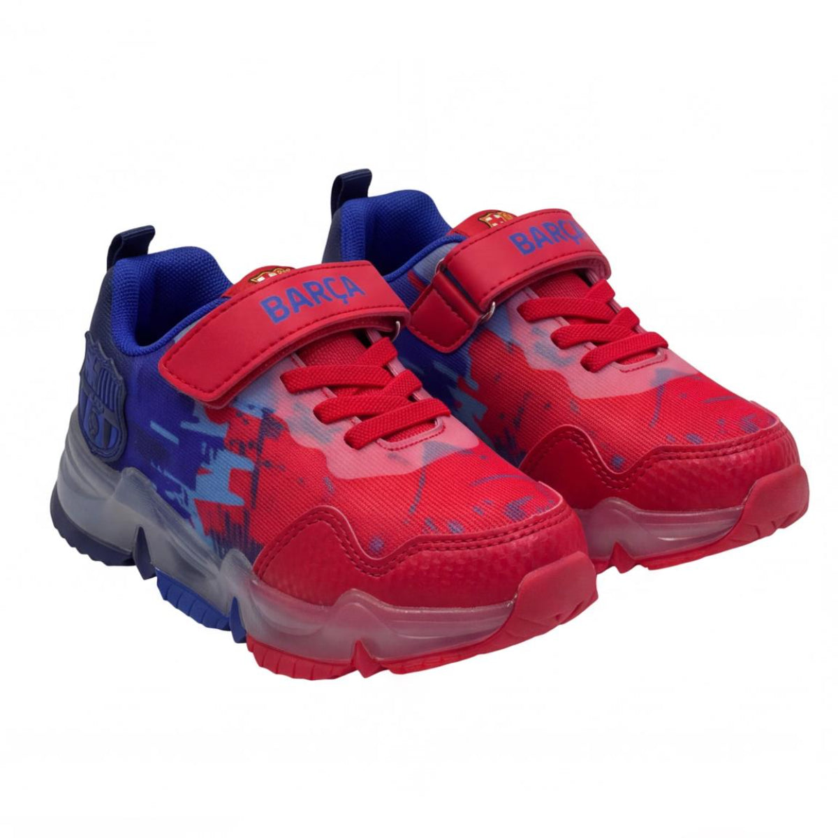 FC Barcelona Kinder Sneaker mit Licht Sportliche Schuhe für Schule Freizeit und Alltag