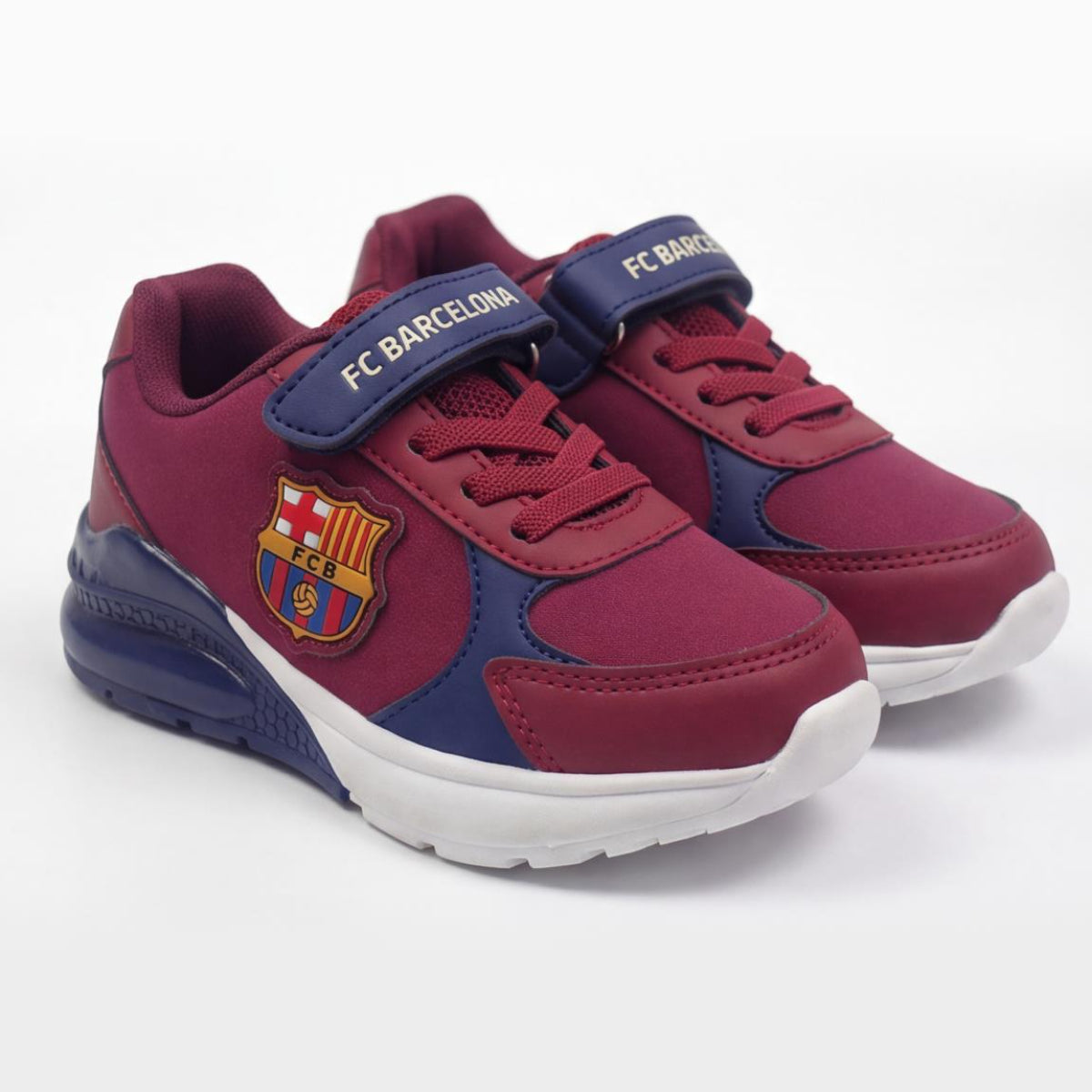 FC Barcelona Kinder Sneaker mit Licht Sportliche Schuhe für Schule Freizeit und Alltag