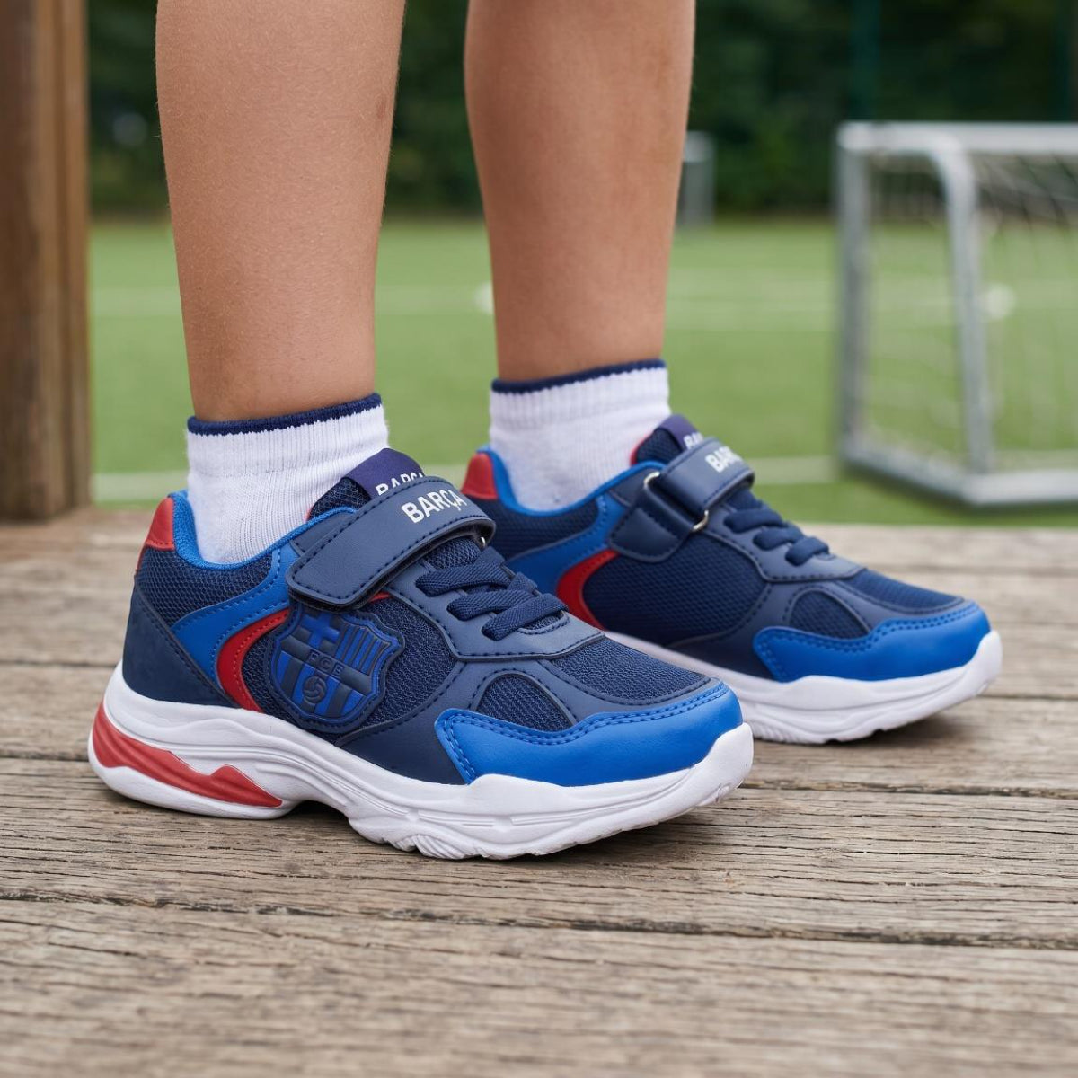FC Barcelona Kinder Sneaker Sportschuhe Freizeitschuhe mit Fan Design