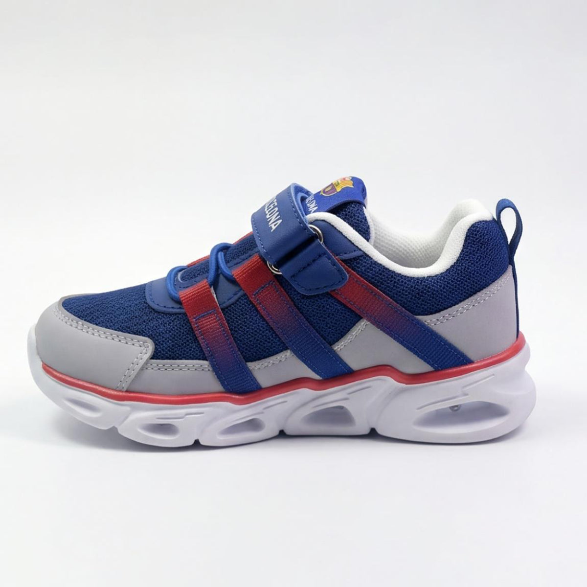 FC Barcelona Kinder Sneaker mit Licht Leichte Sportliche Schuhe für Schule Freizeit Alltag