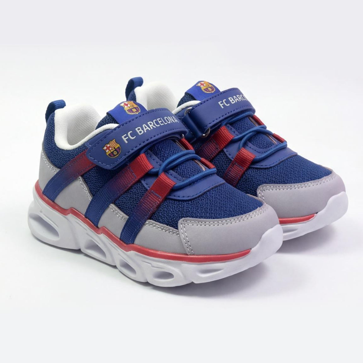 FC Barcelona Kinder Sneaker mit Licht Leichte Sportliche Schuhe für Schule Freizeit Alltag