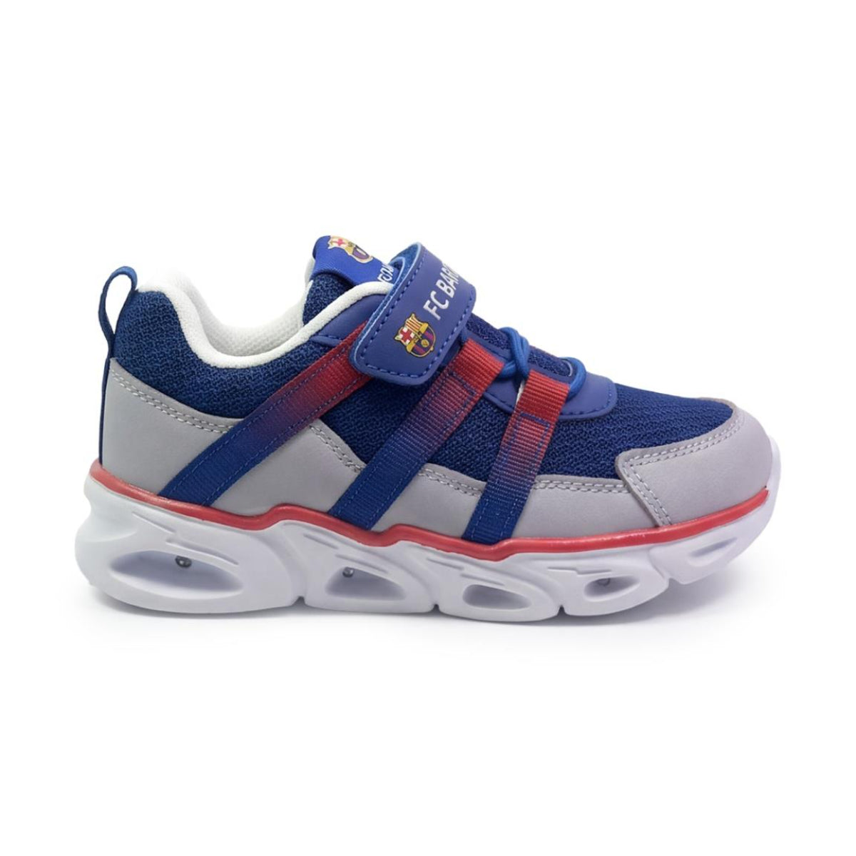 FC Barcelona Kinder Sneaker mit Licht Leichte Sportliche Schuhe für Schule Freizeit Alltag