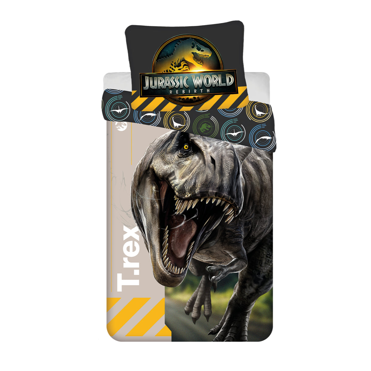 Jurassic World Bettwäsche Set 140 × 200 cm mit Kissenbezug 70 × 90 cm Baumwolle