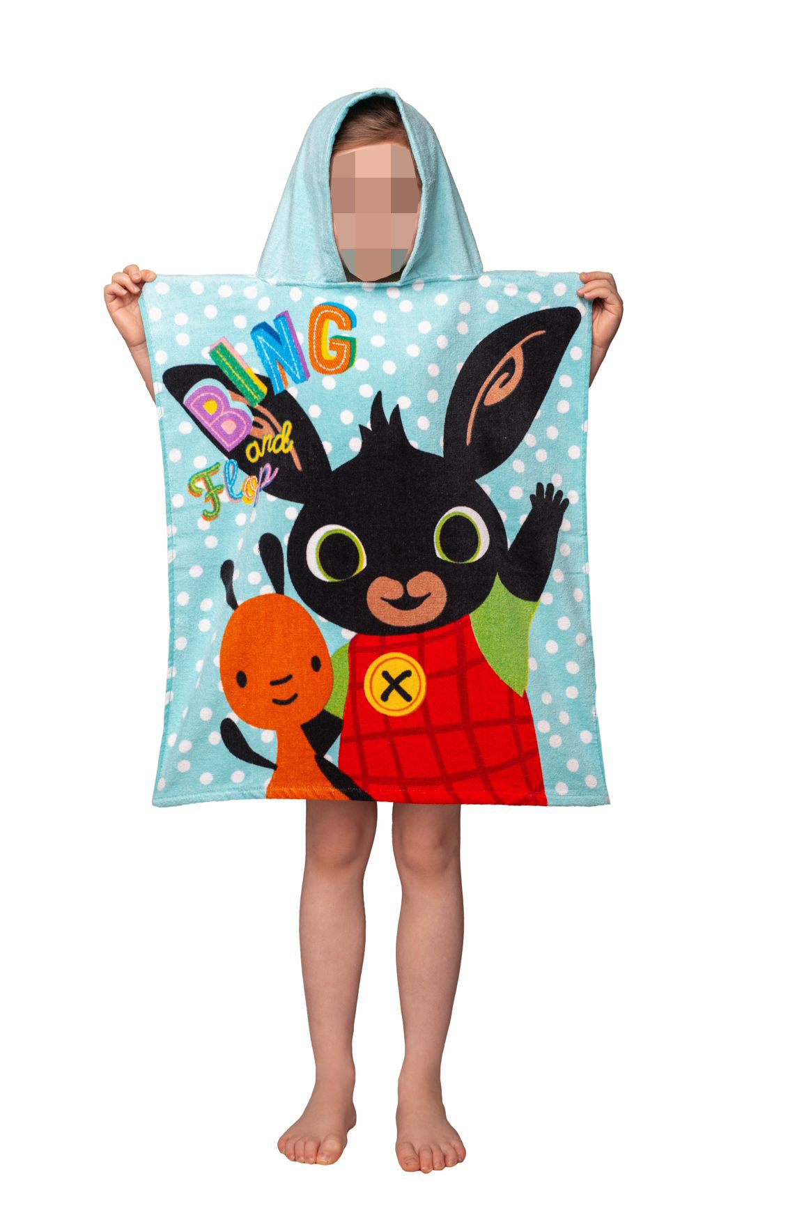 Bing Badeponcho für Kinder Hochwertiger Frottee aus 100 % Baumwolle