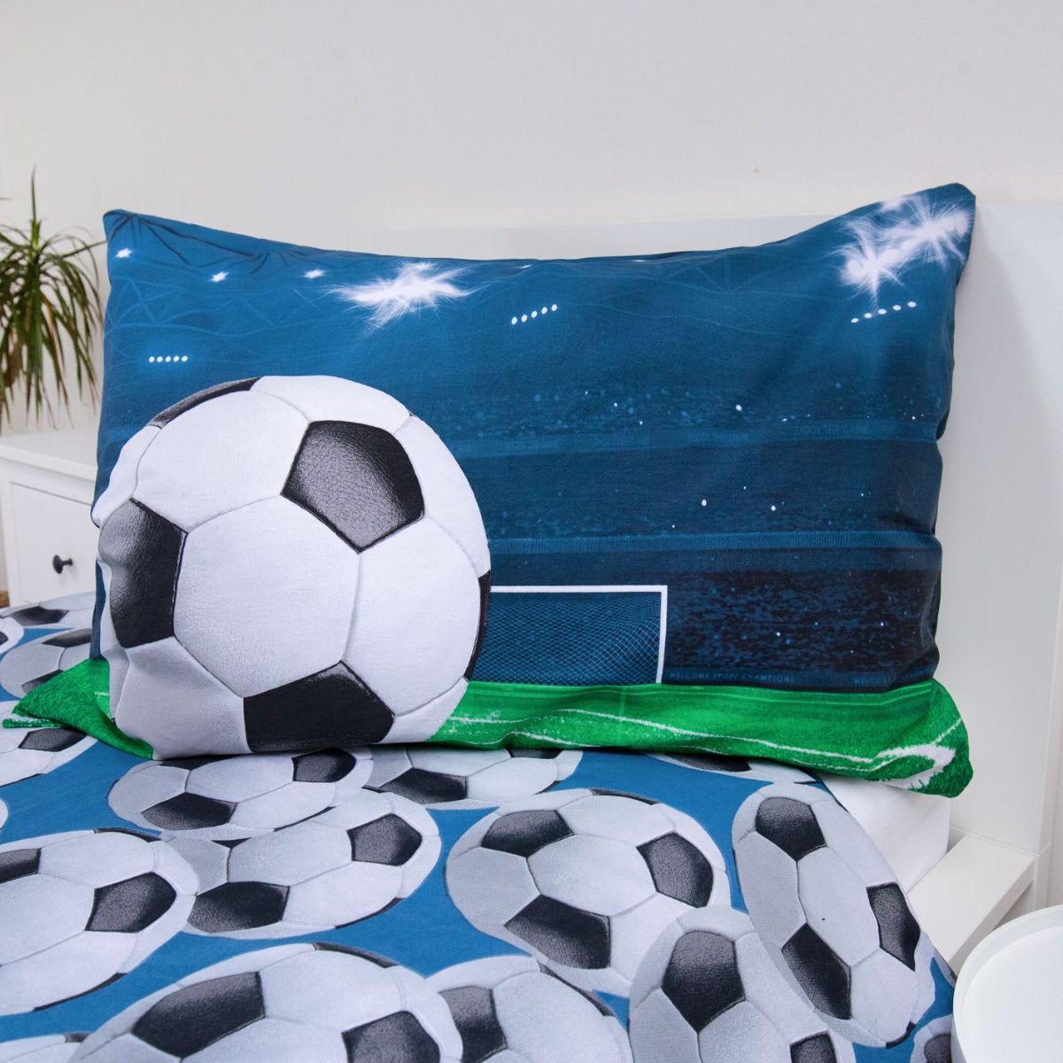 Jerry Fabrics Football Bettwäsche set 100% Baumwolle 140x200 + 70x90 cm