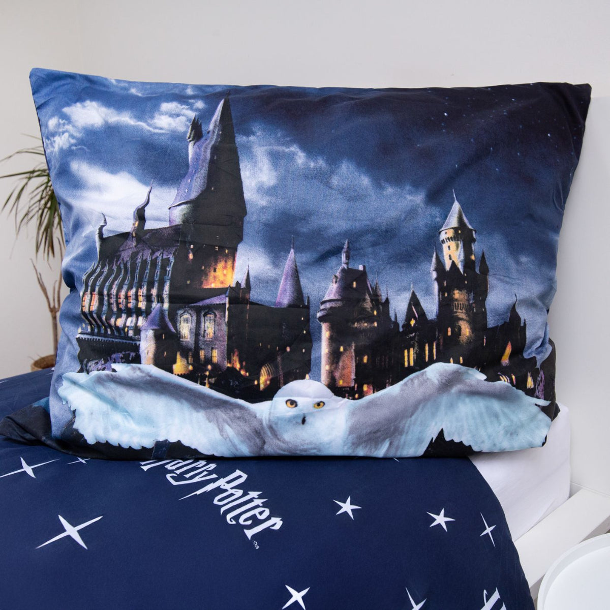 Harry Potter Bettwäsche-Set Mikrofaser 140 × 200 cm + 70 × 90 cm mit Reißverschluss