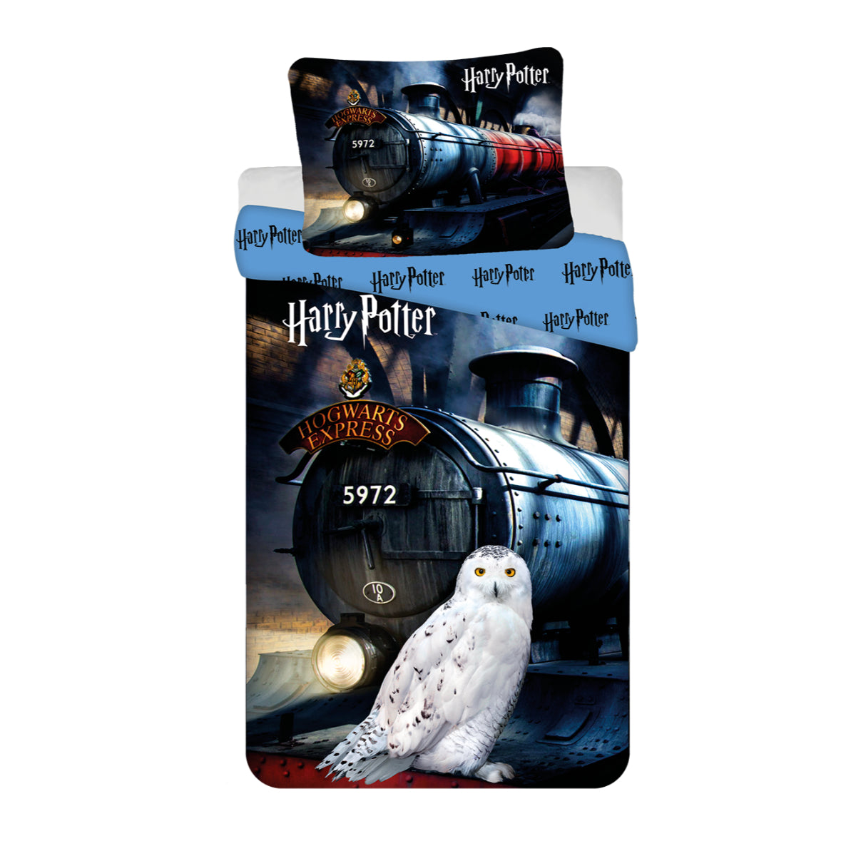 Harry Potter Bettwäsche 140x200 + 70x90 cm Hogwarts Express Design 100 % Baumwolle