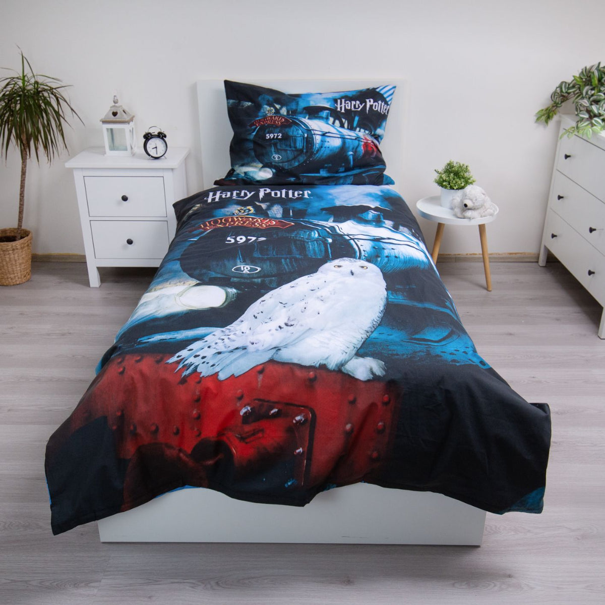 Harry Potter Bettwäsche 140x200 + 70x90 cm Hogwarts Express Design 100 % Baumwolle