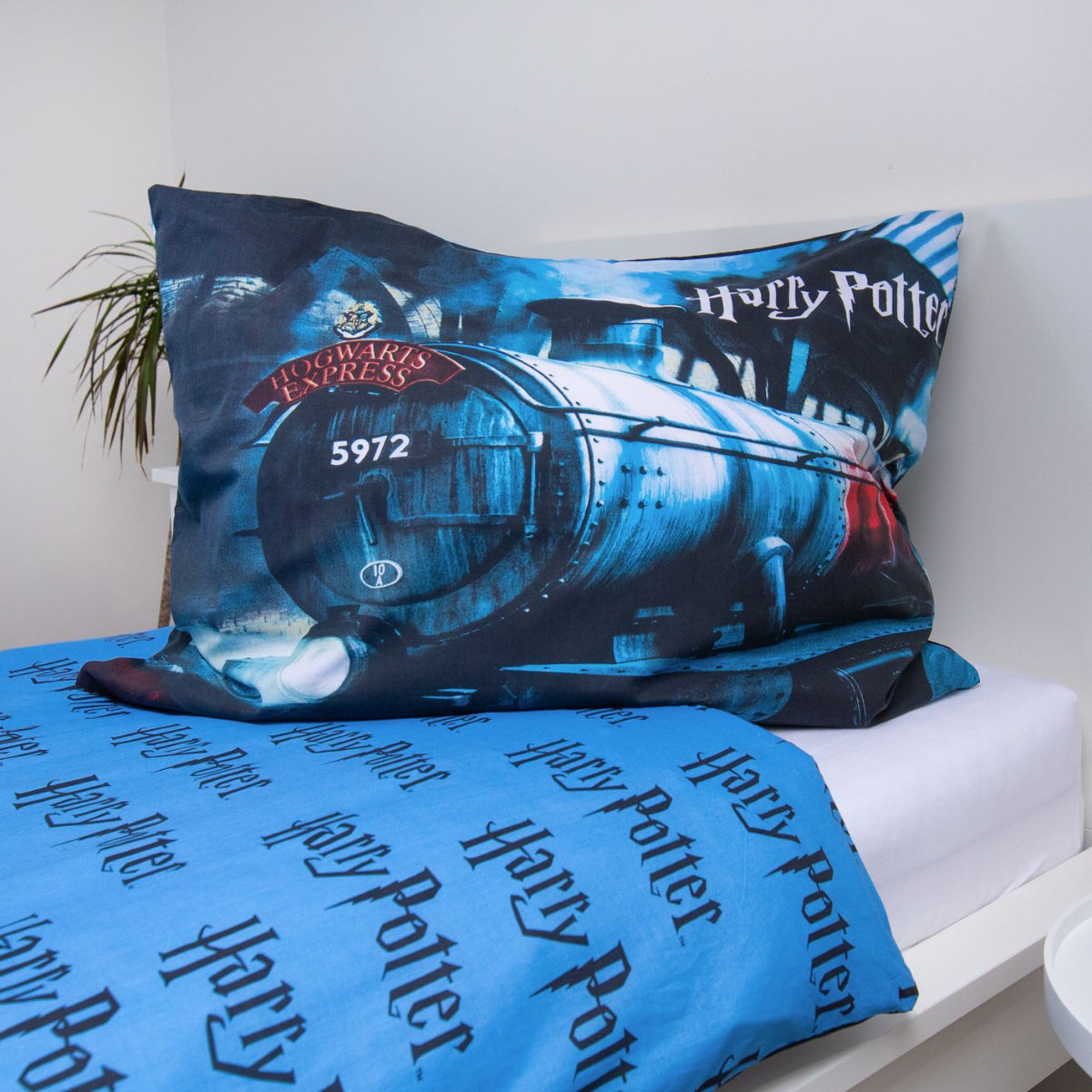 Harry Potter Bettwäsche 140x200 + 70x90 cm Hogwarts Express Design 100 % Baumwolle