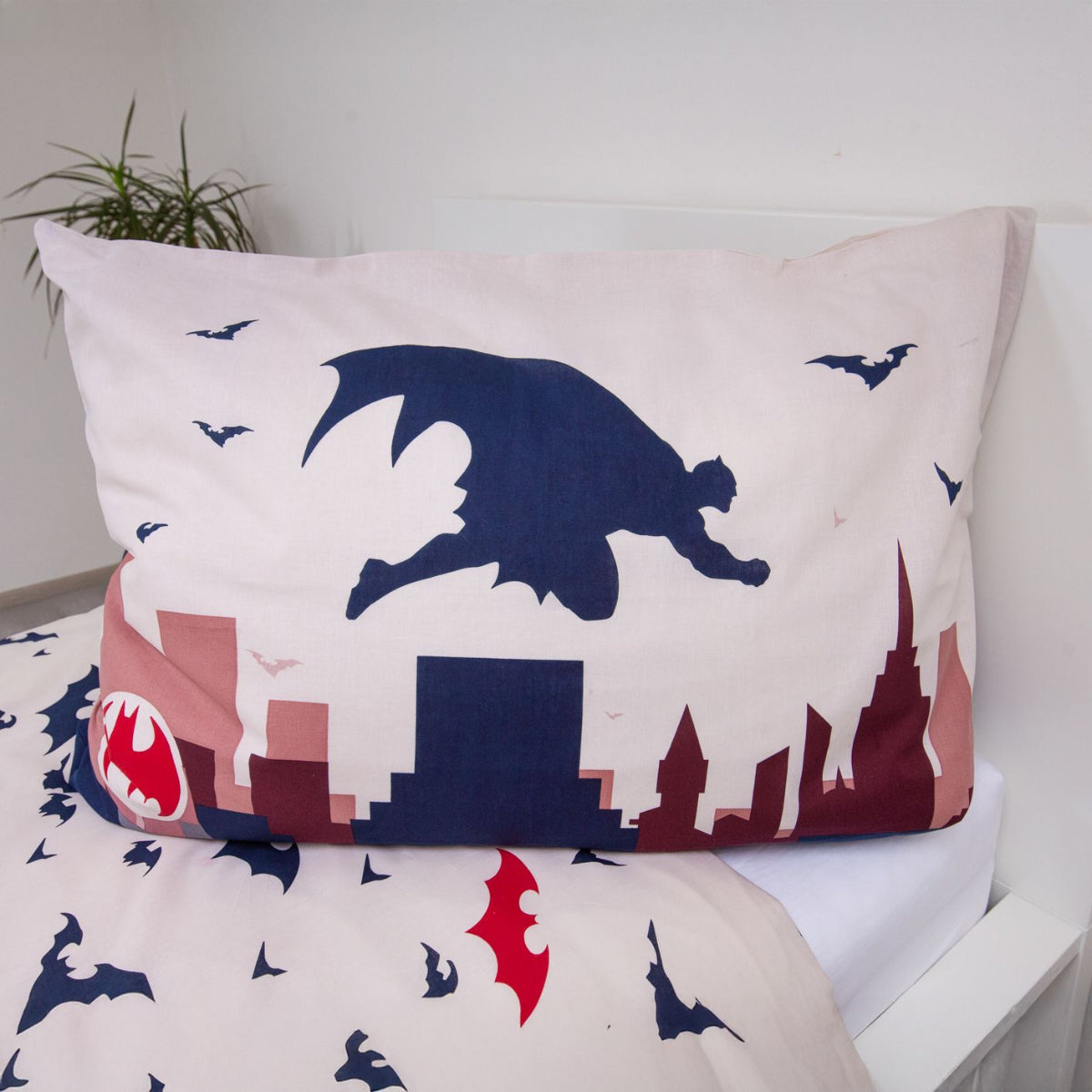 Batman Gotham’s Knight Bettwäsche set 100% Baumwolle 140x200 + 70x90 cm