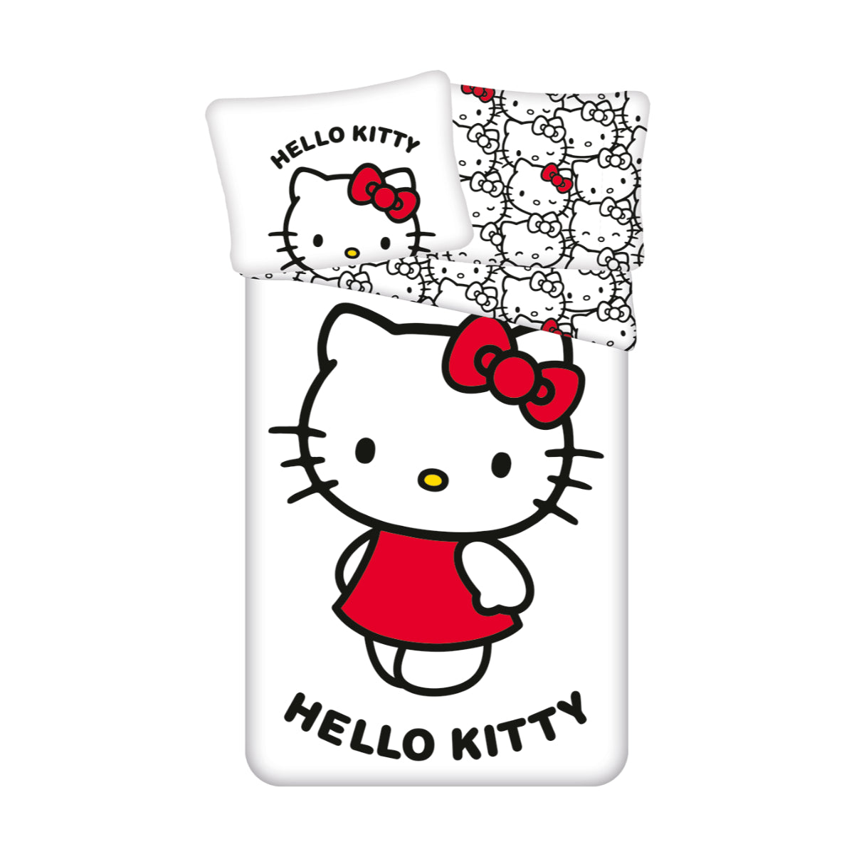 Hello Kitty Bettwäsche aus 100% Baumwolle 140x200 cm 70x90 cm