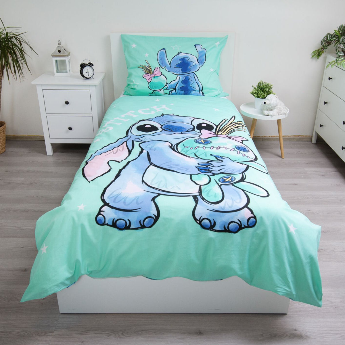Disney Lilo & Stitch Bettwäsche Buddies Design 140x200 cm 70x90 cm Baumwolle