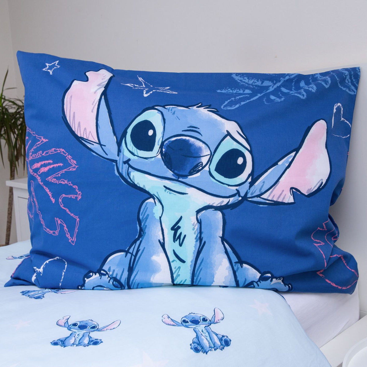 Disney Lilo & Stitch Bettwäsche Aloha Design 140x200 cm 70x90 cm Baumwolle