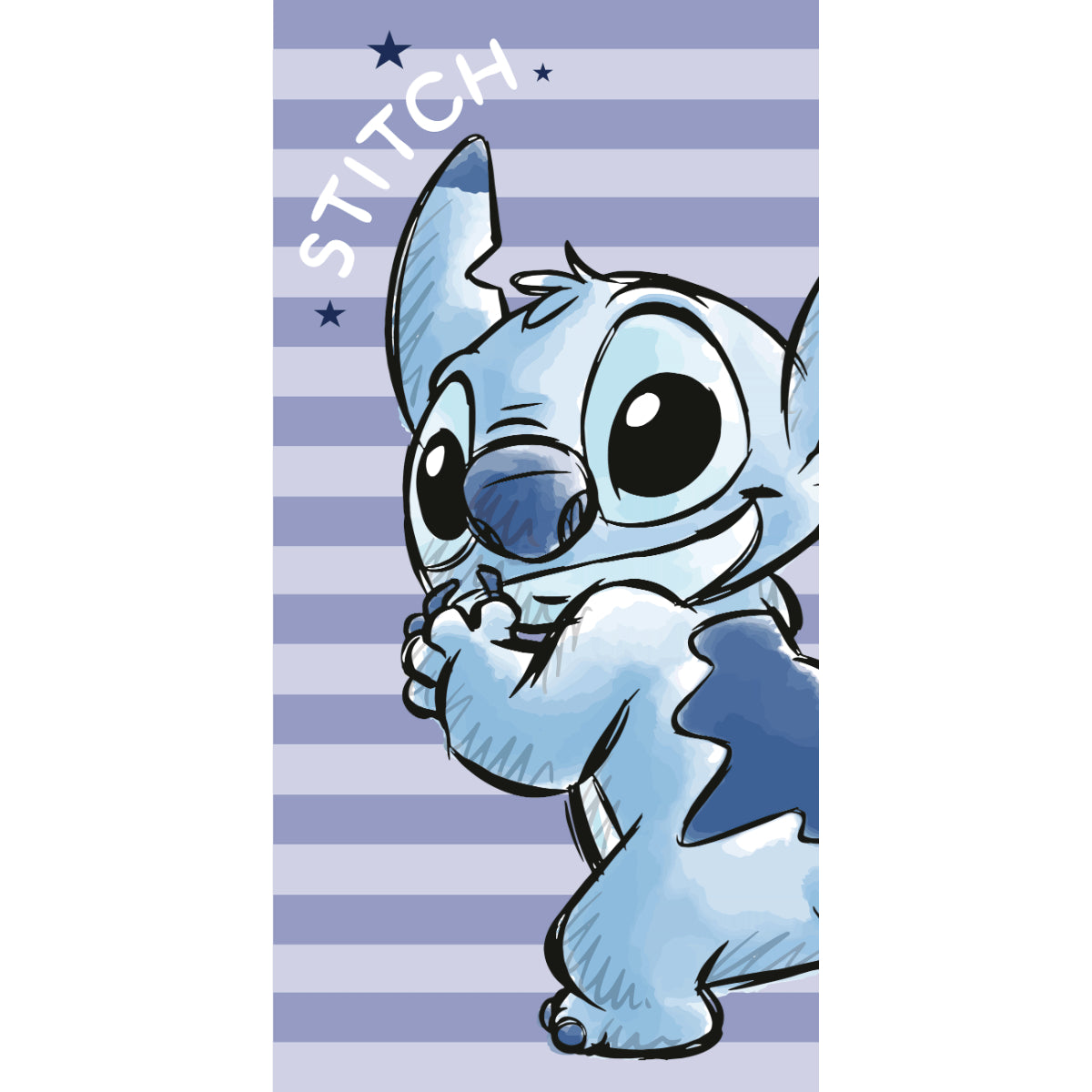 Lilo and Stitch Stripes Strandtuch aus 100 % Polyester 70 x 140 cm für Bad Strand und Reise