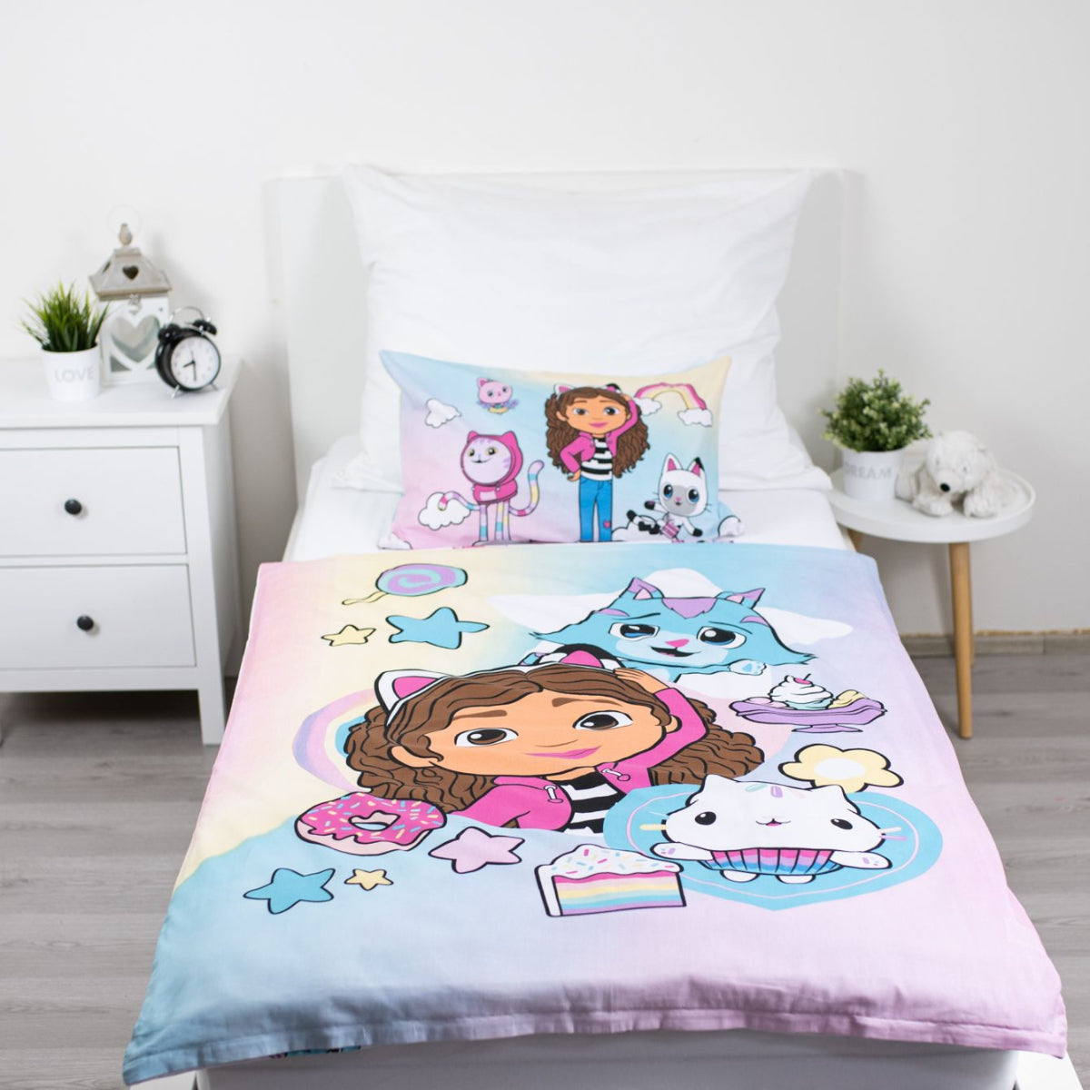 Gabby´s Dollhouse Baumwolle Baby Bettwäsche 2 teilig 100 × 135 cm 40 × 60 cm