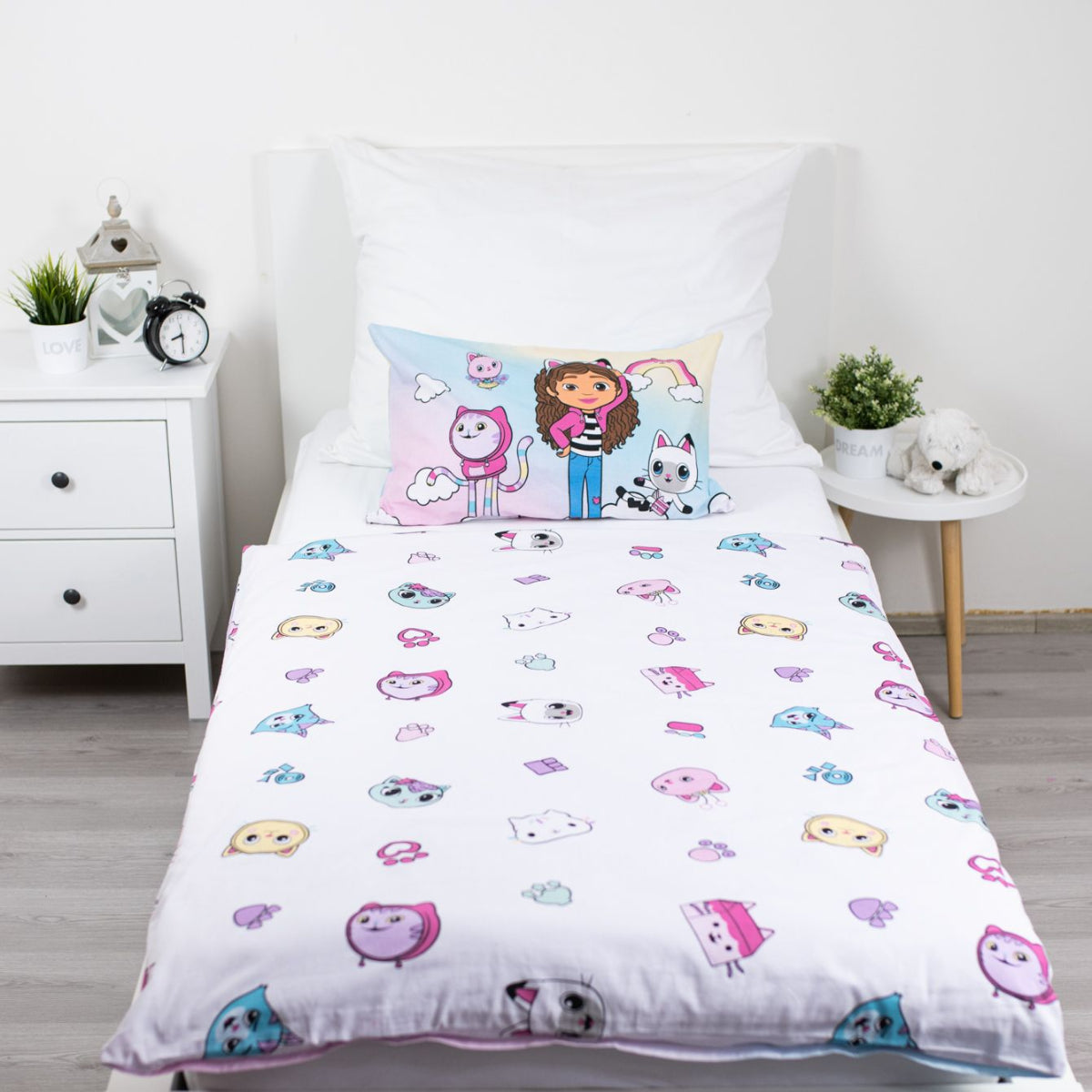 Gabby´s Dollhouse Baumwolle Baby Bettwäsche 2 teilig 100 × 135 cm 40 × 60 cm