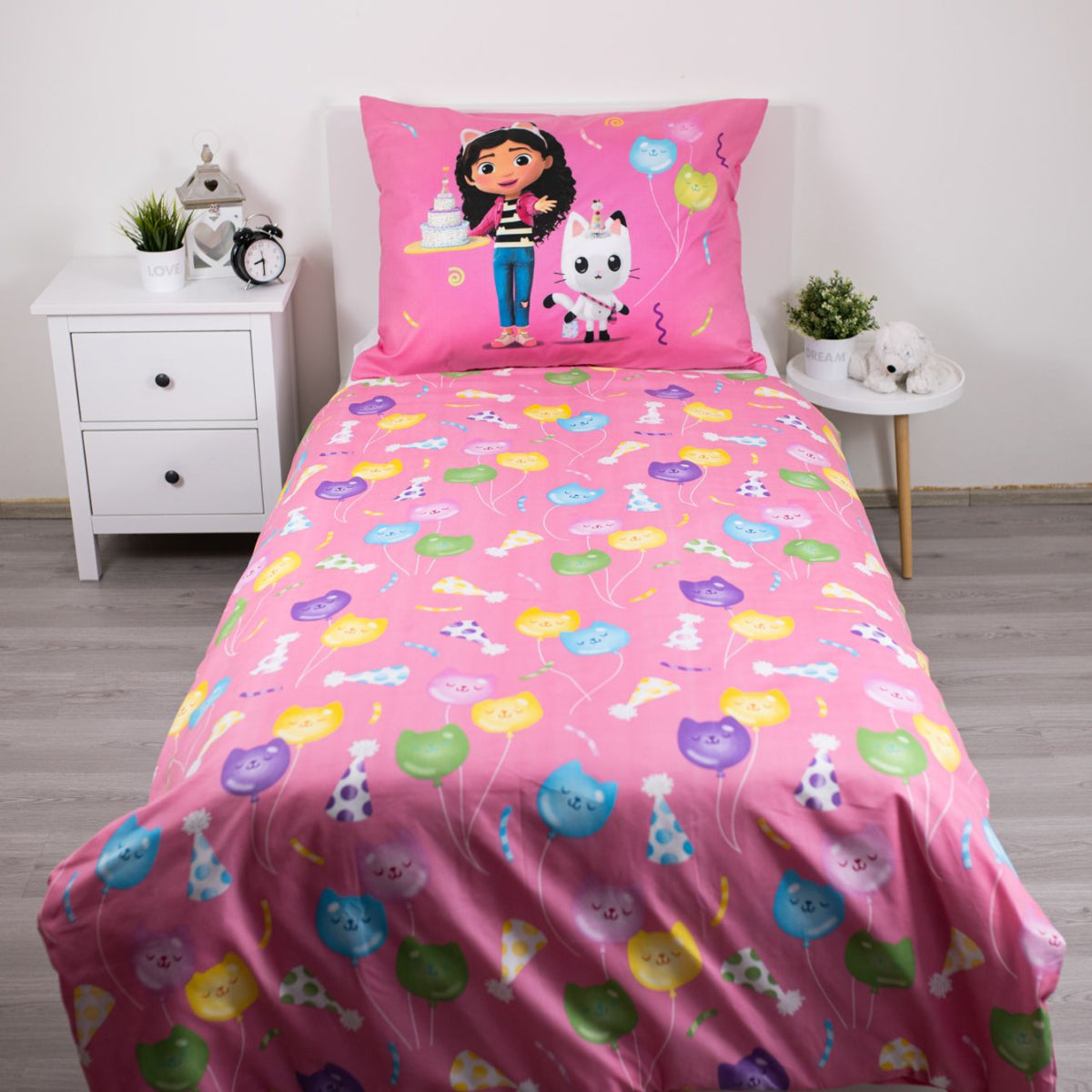 Gabby’s Dollhouse Bettwäsche Set 140 x 200 cm und 70 x 90 cm