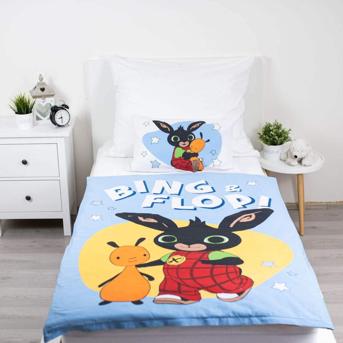 Bing Baby Bettwäsche aus Baumwolle 100 x 135 cm 40 x 60 cm Reißverschluss