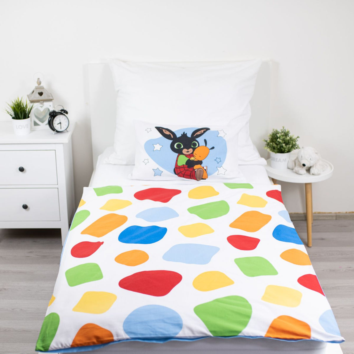 Bing Baby Bettwäsche aus Baumwolle 100 x 135 cm 40 x 60 cm Reißverschluss