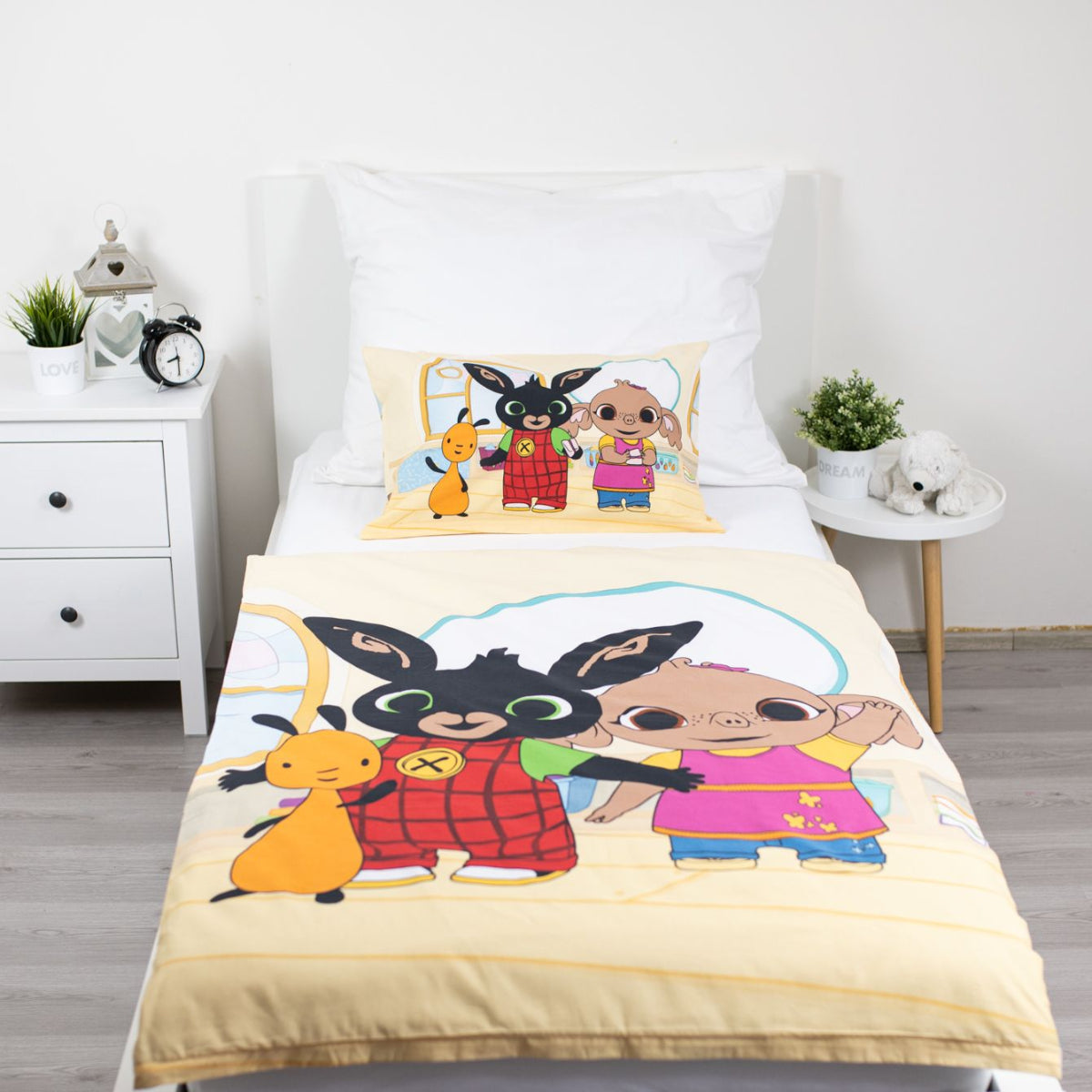 Bing Baby Bettwäsche aus Baumwolle 100 x 135 cm 40 x 60 cm Reißverschluss