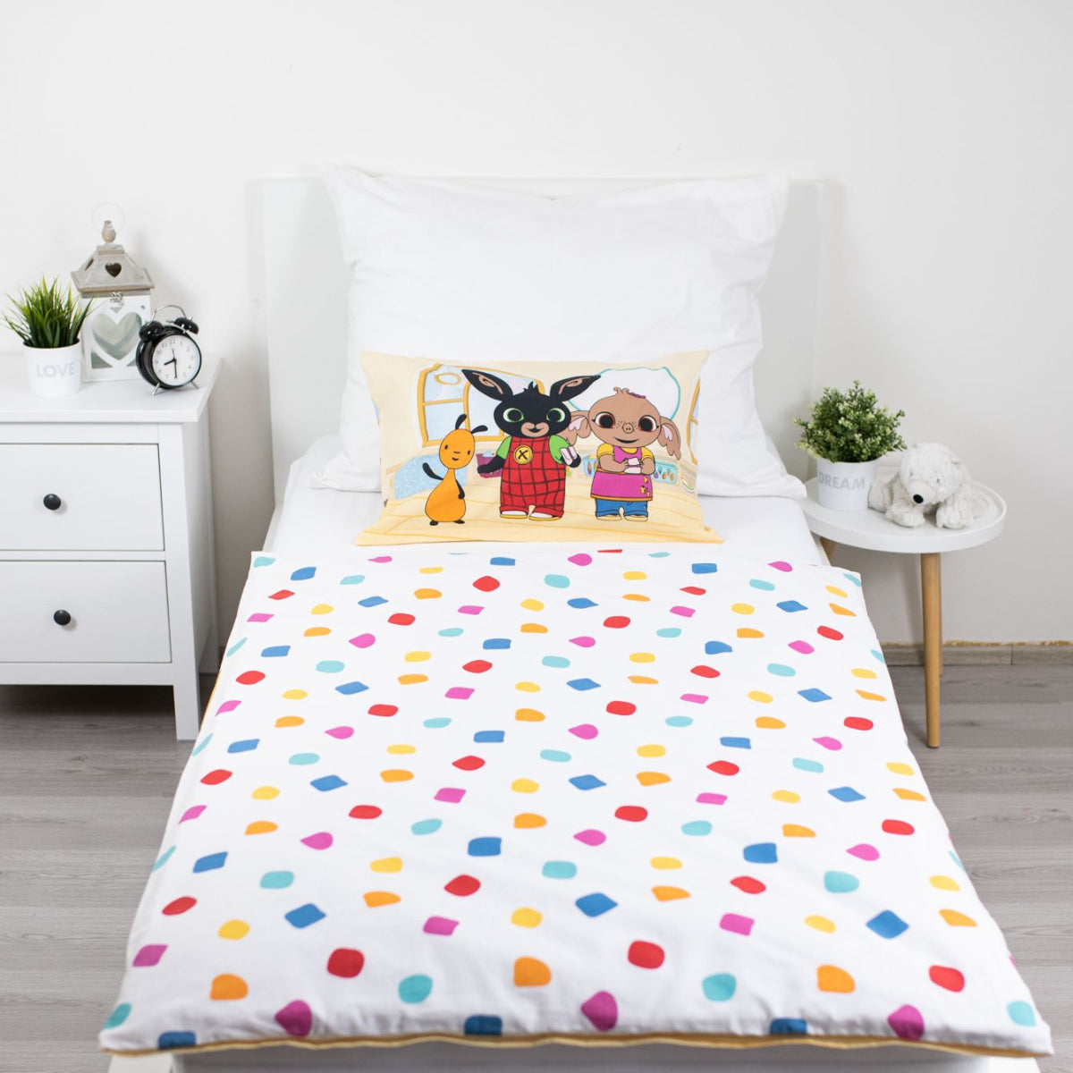 Bing Baby Bettwäsche aus Baumwolle 100 x 135 cm 40 x 60 cm Reißverschluss