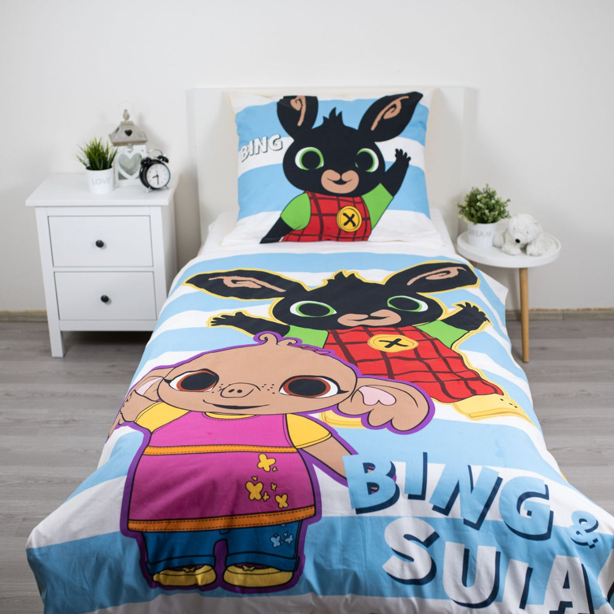 Bing Bettwäsche Baumwolle Kinder Bettbezug Kissenbezug 140 x 200 70 x 90 cm