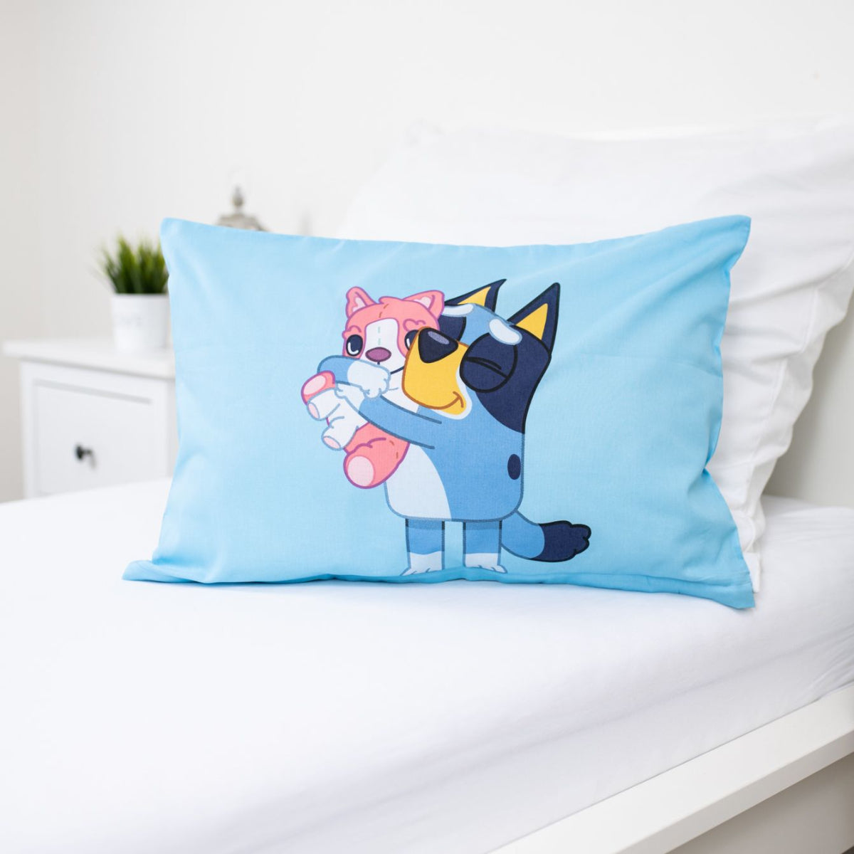 Bluey Baby Bettwäsche Set 100 × 135 cm + 40x60 cm Baumwolle
