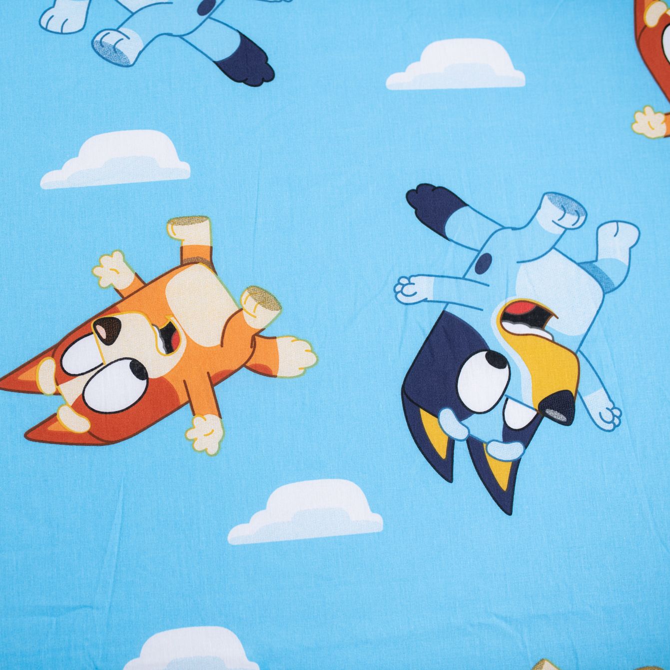 Bluey Spannbettlaken 90 × 200 cm aus Baumwolle mit Gummizug
