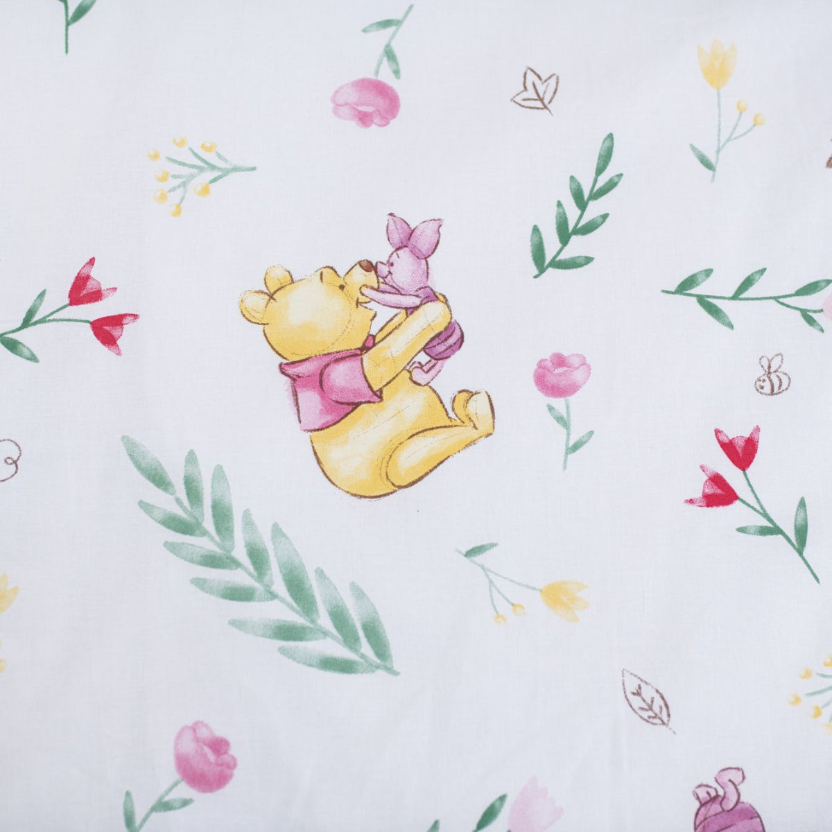 Disney Winnie The Pooh Baby Bettwäsche Set 100 x 135 cm Baumwolle mit Reißverschluss