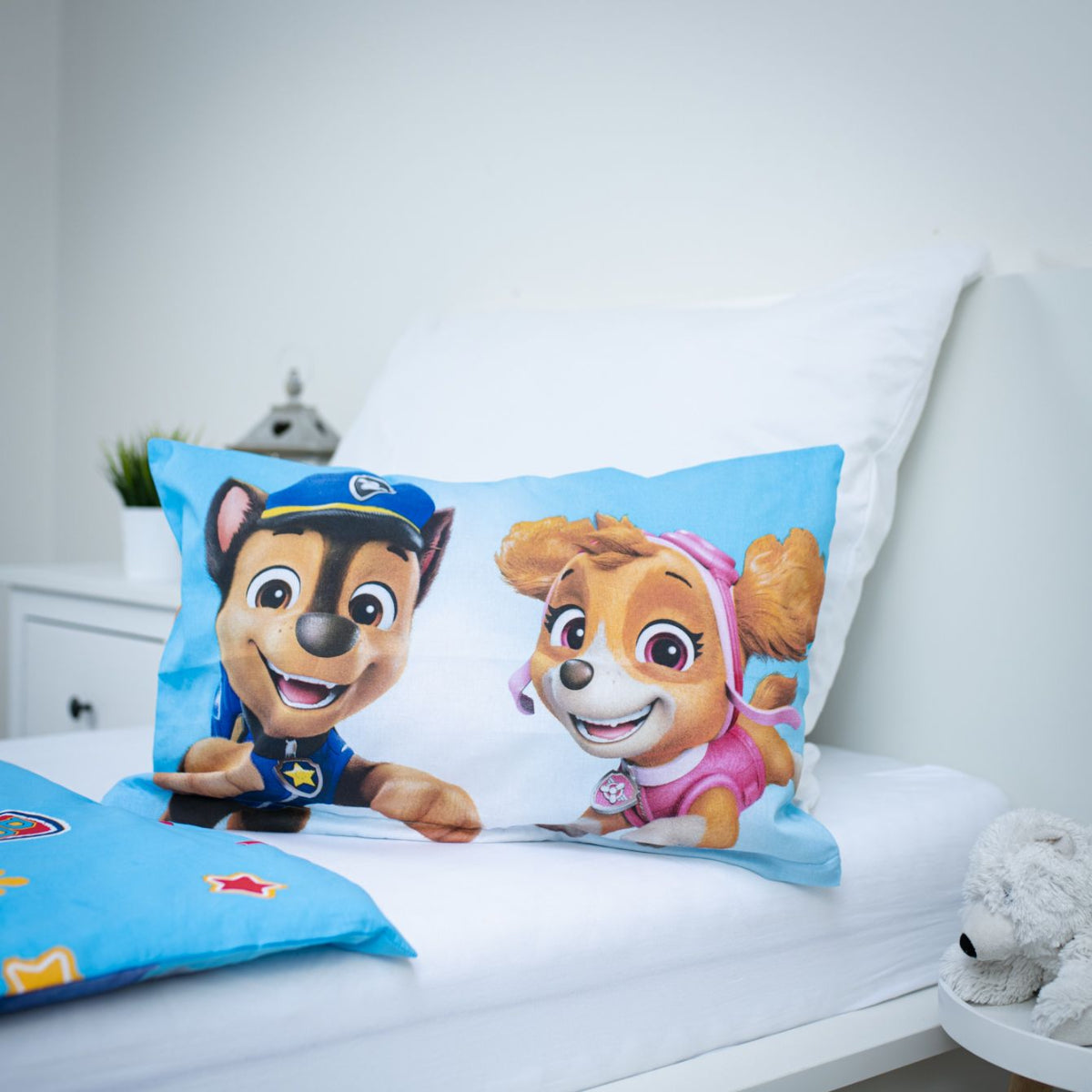 Paw Patrol Baby Bettwäsche 100 × 135 cm 40 x 60 cm