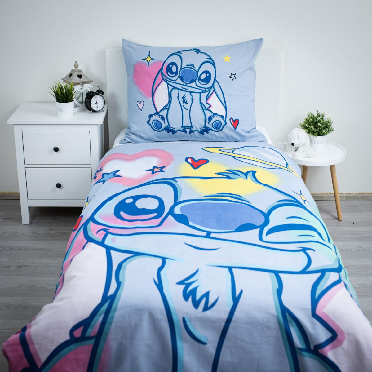 Disney Lilo and Stitch Brush it Bettwäsche Set Baumwolle Reißverschluss 140 x 200 cm 70 x 90 cm