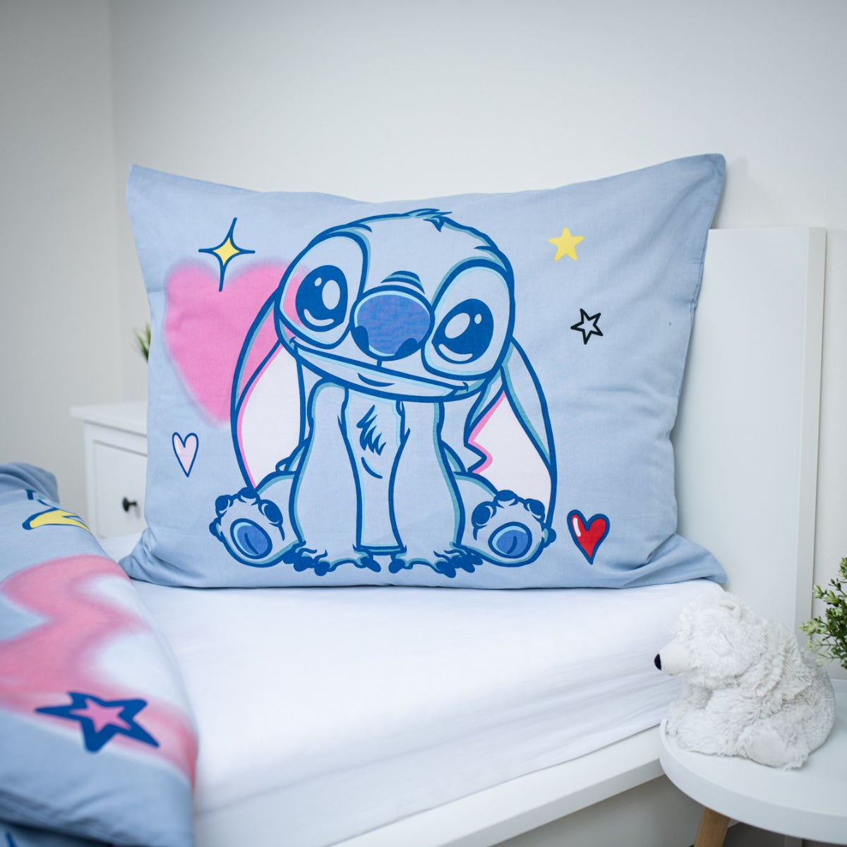 Disney Lilo and Stitch Brush it Bettwäsche Set Baumwolle Reißverschluss 140 x 200 cm 70 x 90 cm