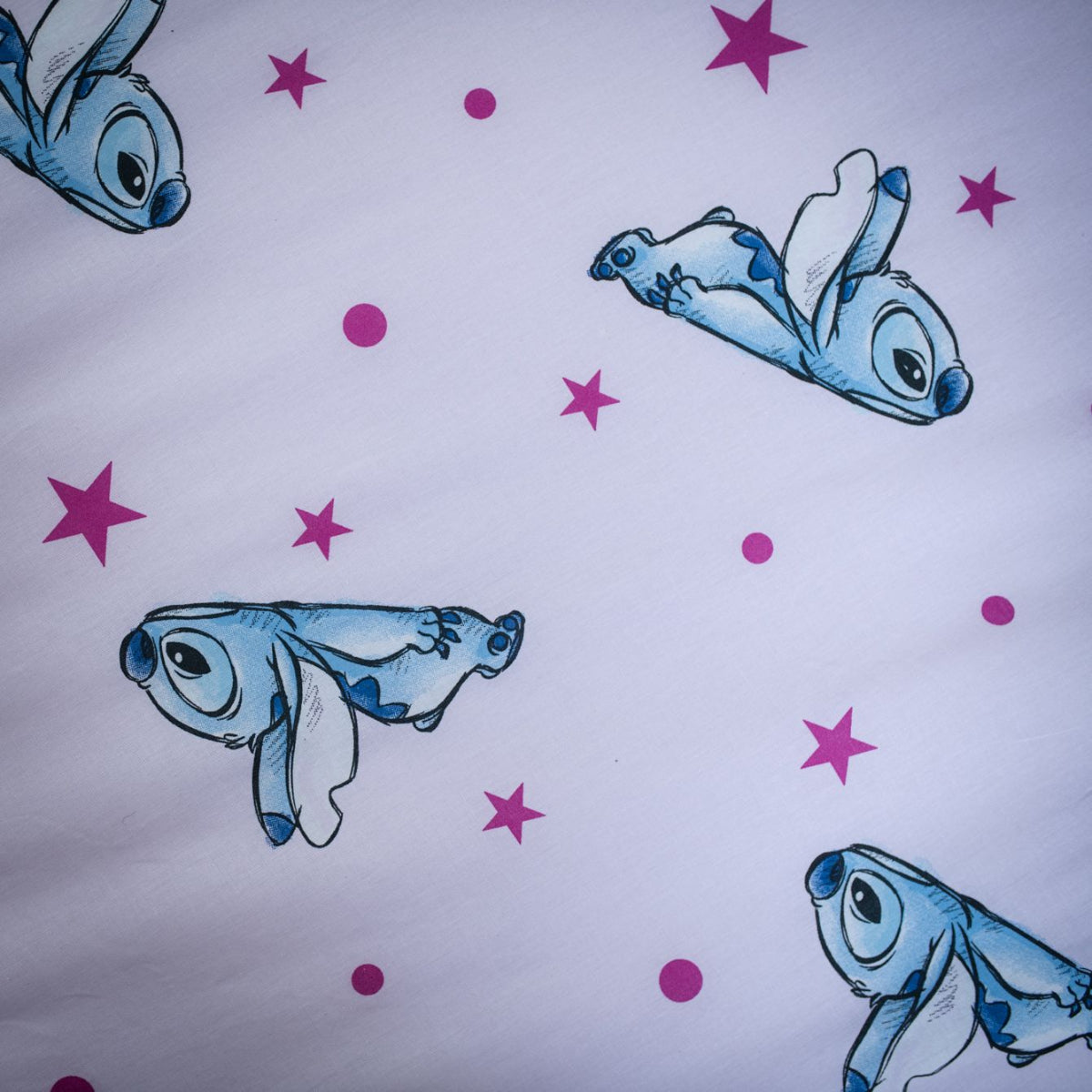 Disney Lilo & Stitch Bettlaken 90 × 200 cm Spannbetttuch Baumwolle mit elastischen Ecken