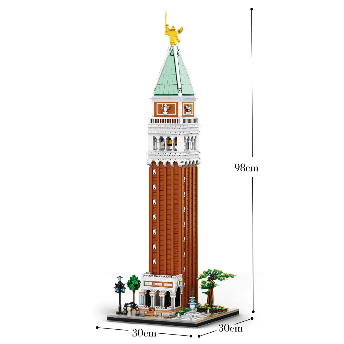 Reobrix 55013 Campanile Turm Klemmbaustein Set 3903 Teile ab 14