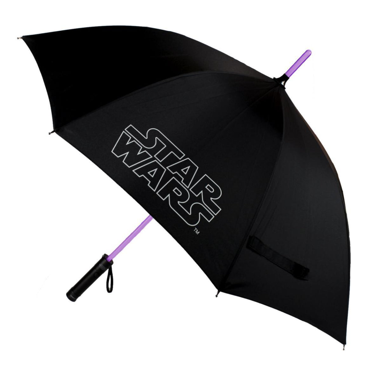 Star Wars Licht-Regenschirm Ø 97 cm Regenschirm Bubble-Schirm & Wetterschutz mit Laser-Licht