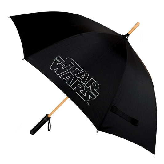 Star Wars Licht-Regenschirm Ø 97 cm Regenschirm Bubble-Schirm & Wetterschutz mit Laser-Licht