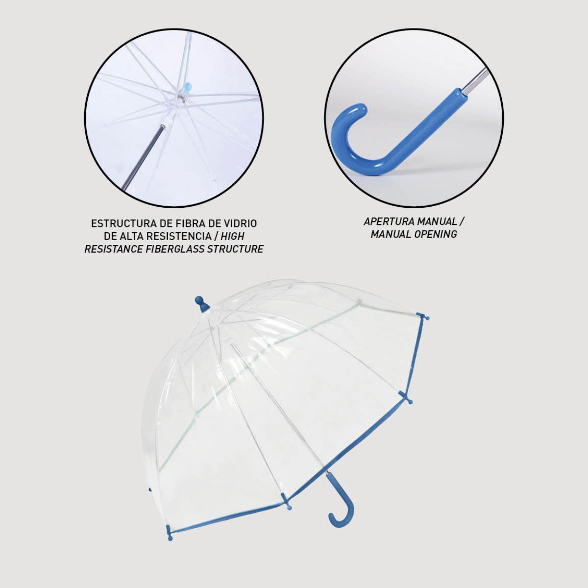 Disney Frozen 2 Regenschirm ⌀ 71 cm Leichter Kuppel-Schirm für Regenwetter