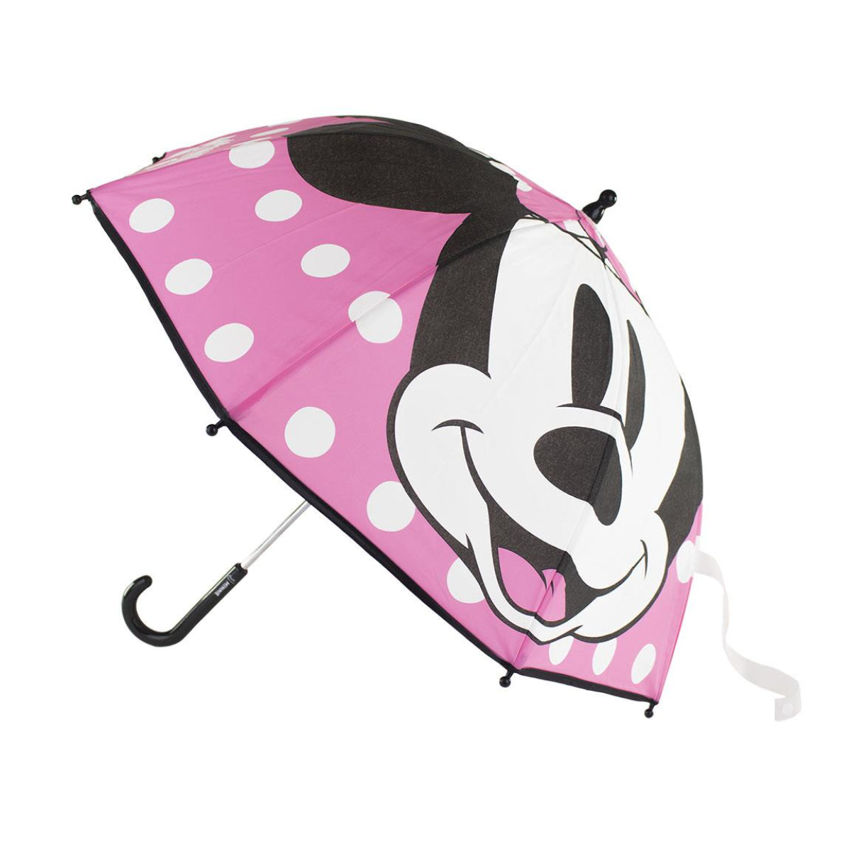 Disney Minnie Mouse Regenschirm ⌀ 71 cm Leichter Kuppel-Schirm für Regenwetter