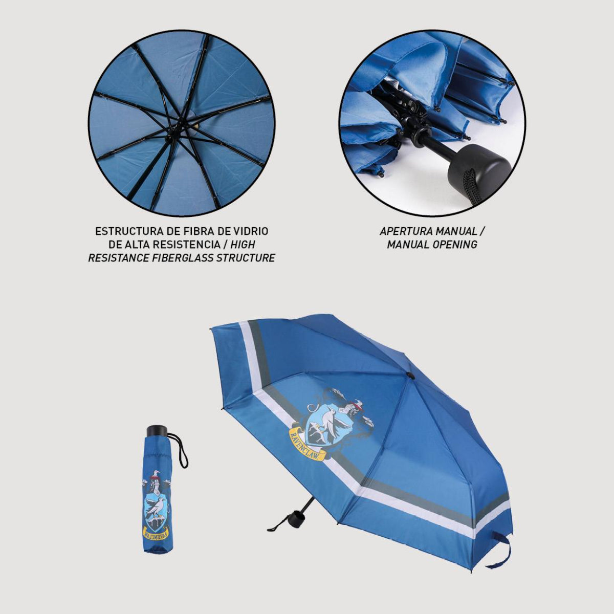 Harry Potter Regenschirm ⌀ 97 cm Leichter Kuppel-Schirm für Regenwetter