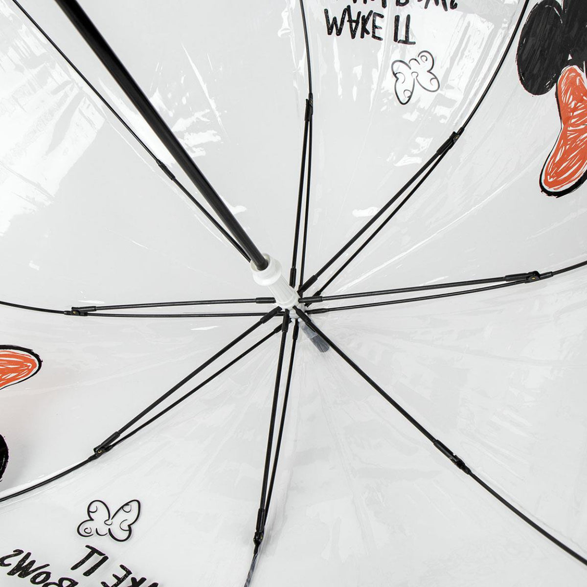 Disney Mickey Mouse Regenschirm ⌀ 71 cm Leichter Kuppel-Schirm für Regenwetter
