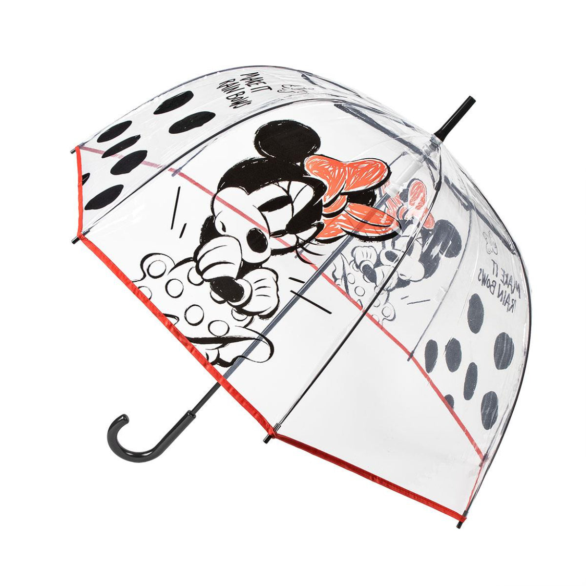 Disney Mickey Mouse Regenschirm ⌀ 71 cm Leichter Kuppel-Schirm für Regenwetter