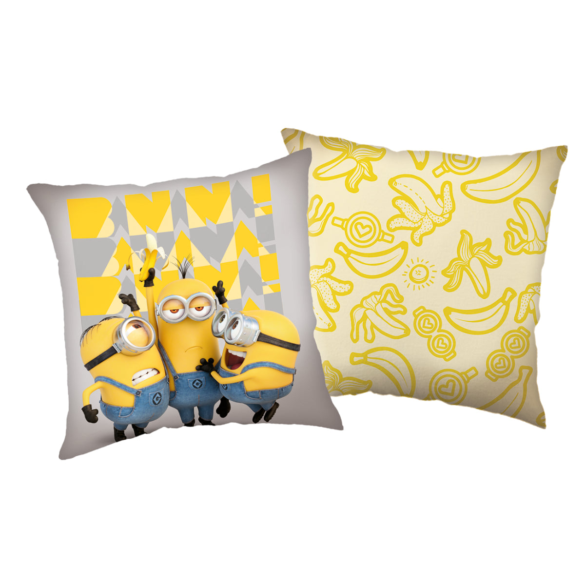 Minions 1 Stück Crazy Mood Kissen Dekokissen Kuschelkissen mit doppelseitigem Druck
