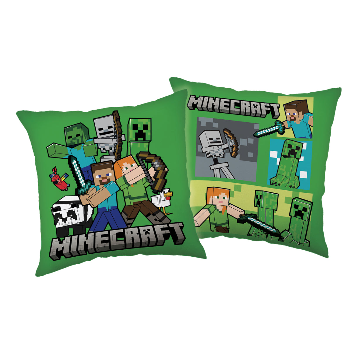 Minecraft 1 Stück Life Kissen Dekokissen Kuschelkissen mit doppelseitigem Druck