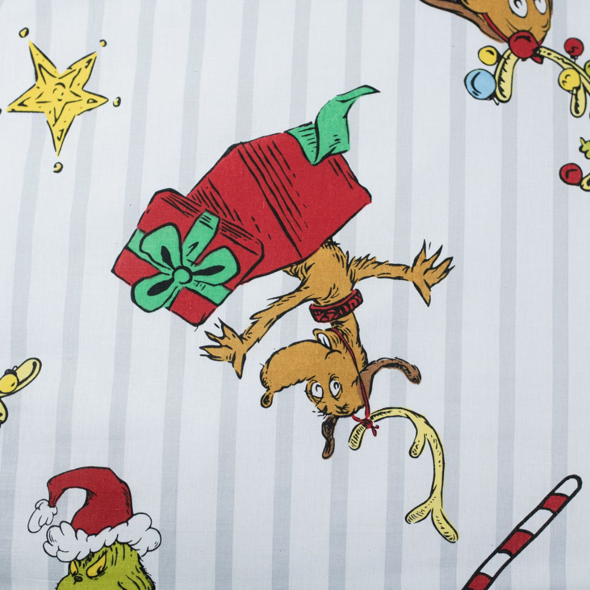 The Grinch Grinchmas Bettwäsche 140 × 200 cm Baumwolle Bettbezug Kissenbezug mit Reißverschluss